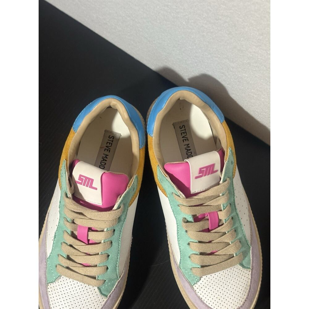 Steve Madden Lynnox Colorblock Wht Size 6.5M - Picture 4 of 6